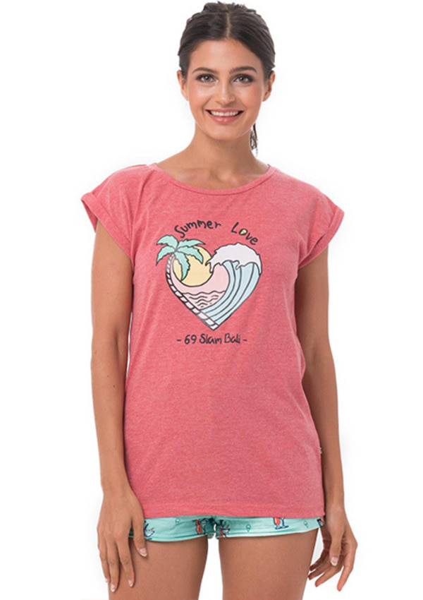여성 썸머 러브(칠리 멜란지) 엘리샤 티셔츠