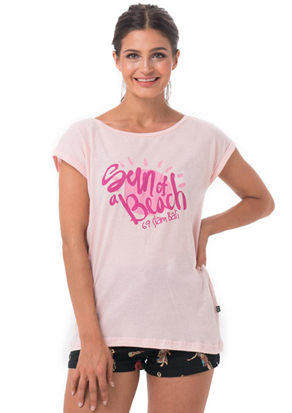 여성 썬 오브 어 비치(베이비 핑크) 엘리샤 티셔츠